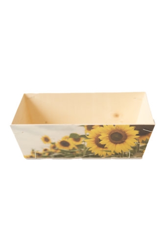 [183022] Houten Korf Bedrukt Bloemen Versie 3 29x19x9cm 25stuks