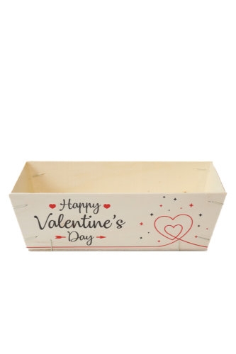[183062] Houten Korf Bedrukt Valentijn Versie 1 29x19x9cm 25stuks
