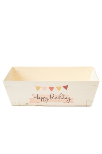 [183067] Houten Korf Bedrukt Verjaardag Versie 4 29x19x9cm 25stuks