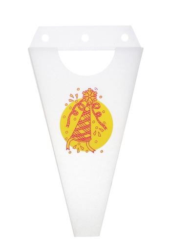 [K1071012] Snoepzakken Houder Frost White 18x37cm