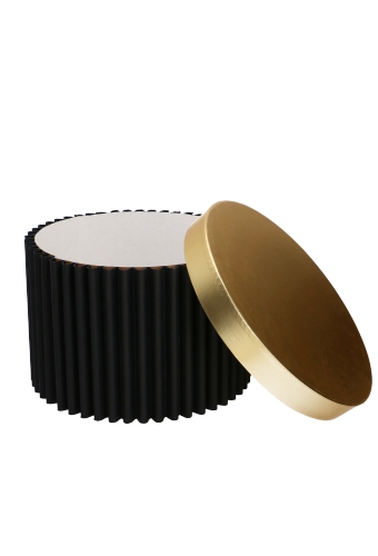 [K1272132] Geschenkdozen The Royal Wave Box Black & Gold 30x18cm 1stuks