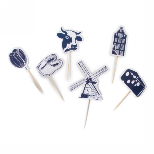 [1681492] Jens Living Cocktailprikkers Dutch Delight 9.5x5x0.2cm 1stuks