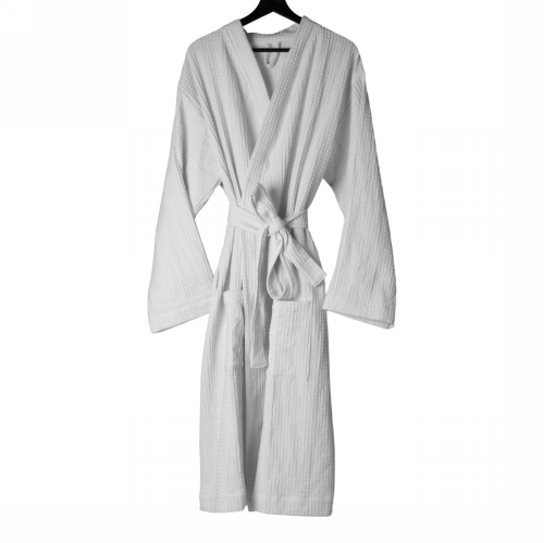 [1681582] Kumai Wafel Badjas Wit 181x63cm 1stuks