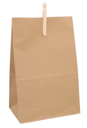 [K1071016] Blokbodemzakken Kraft XL 22x14x37cm 250stuks