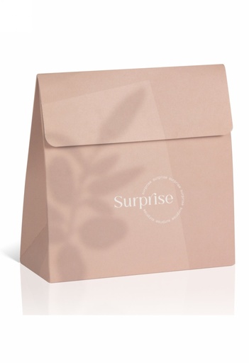 [K1020446] Kadobonnen + Kadozakje Manhattan Surprise Old Roze 14.5x6x14.5 10stuks