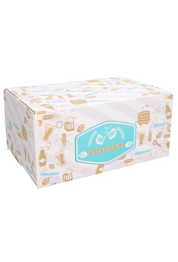 [1910148] Geschenkdozen Proost 31x20x14cm 30stuks