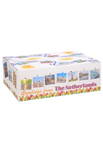 [1910141] Geschenkdozen Greetings The Netherlands 39x29x13cm 15stuks
