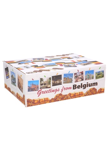 [1910157] Geschenkdozen Greetings Belgium 39x29x13cm 15stuks