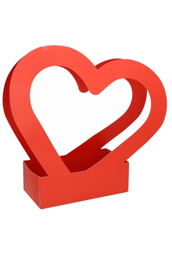 [K1272137] Korf met Hartvorm Rood Groot 24x12x8cm 10stuks