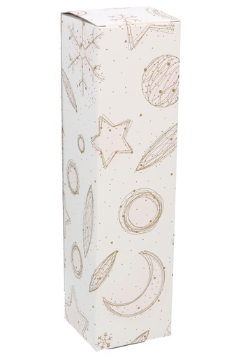 [K1171259] Luxe Wijndozen Vigo Wit Celestial Christmas 1 fles 9x9x34cm 10stuks