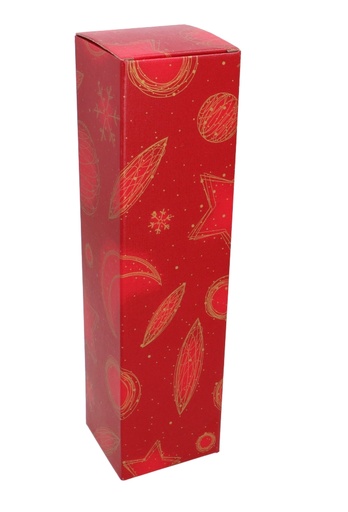 [K1171257] Luxe Wijndozen Vigo Rood Celestial Christmas 1 fles 9x9x34cm 10stuks