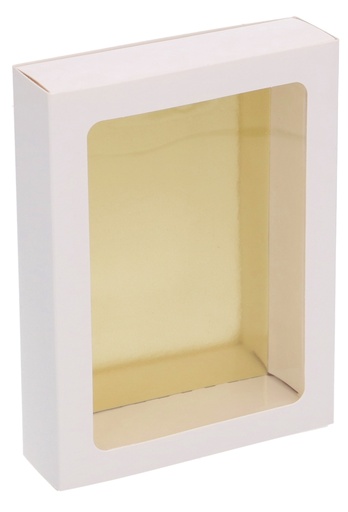 [1360655] Chocoladeletterdozen Wit Glanzend 17.5x12x3.3cm 100stuks