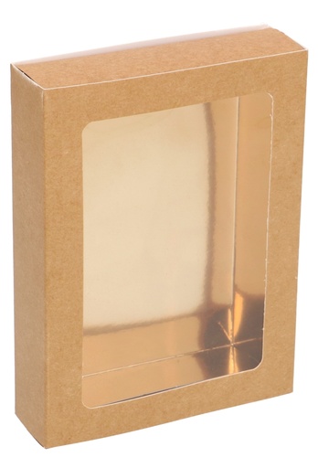 [1360649] Chocoladeletterdozen Kraft 13x9x3cm 100stuks