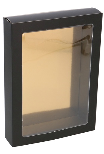 [1360652] Chocoladeletterdozen Zwart Mat 17.5x12x3.3cm 100stuks