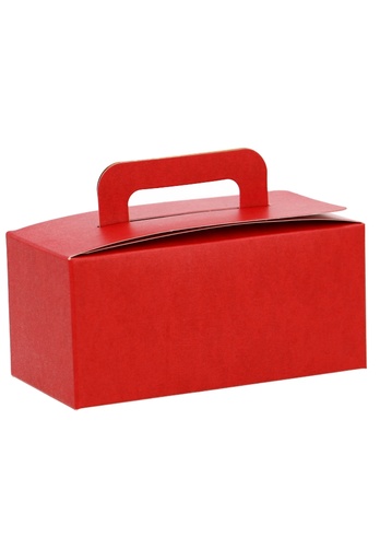 [K1360110] Bonbondoosjes Koffertje Rood Mat 14x7.5x7cm 500gram 25stuks