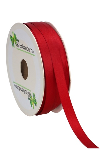 [K1300036] Satijn Dubbel Lint 12mm x 100 meter Bordeaux