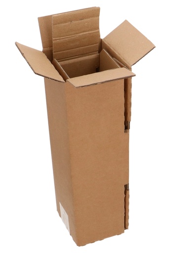 [1171242] Wijnverzenddoos 1 fles & Interieur 8.8x8.8x34.7cm 20stuks