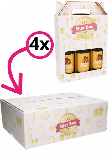 [1910043-INLAY] Bierverzenddozen Bier Box 39x29x13cm 15stuks