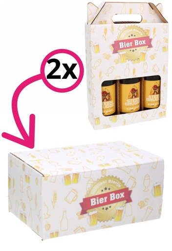 [1910044-INLAY] Bierverzenddozen Bier Box 31x20x14cm 30stuks