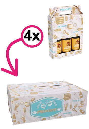 [1910147-INLAY] Geschenkdozen Proost 39x29x13cm 15stuks