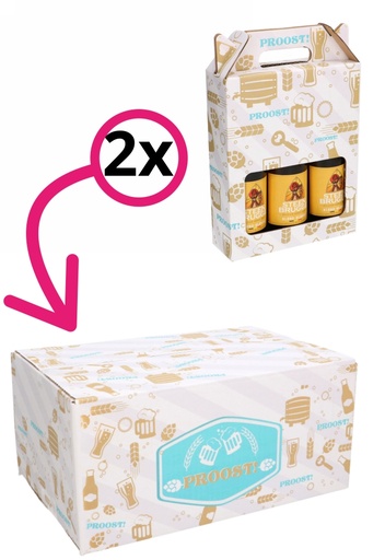 [1910148-INLAY] Geschenkdozen Proost 31x20x14cm 30stuks