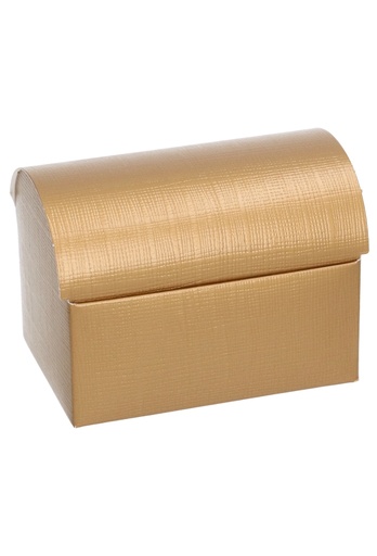 [K1272155] Kadodoosje Schatkistje Goud 250gram 10x7x7.5cm 10stuks