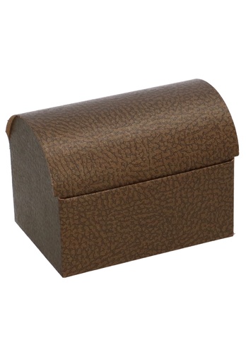 [K1272157] Kadodoosje Schatkistje Bruin 250gram 10x7x7.5cm 10stuks