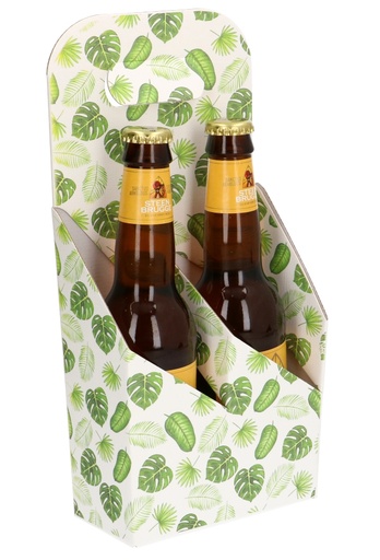 [1950006] Bierverpakking Draagdoos Brugge Jungle voor 2 flesjes 33cl 10stuks