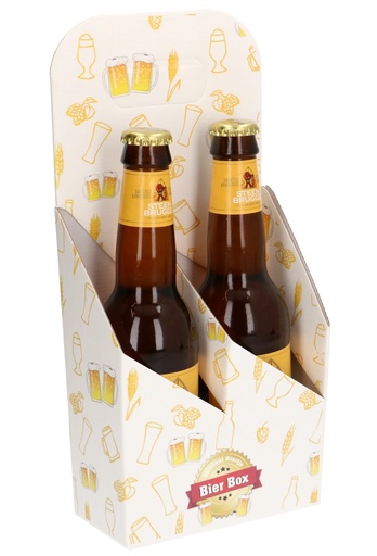 [1950011] Bierverpakking Draagdoos Brugge Bier Box voor 2 flesjes 33cl 10stuks