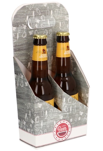 [1950012] Bierverpakking Draagdoos Brugge Beer Deliver 2 flesjes  10st