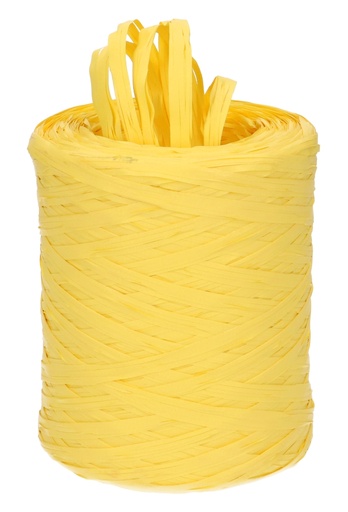 [K1430018] Raffia Linten Trend Geel 5mm x 200 meter