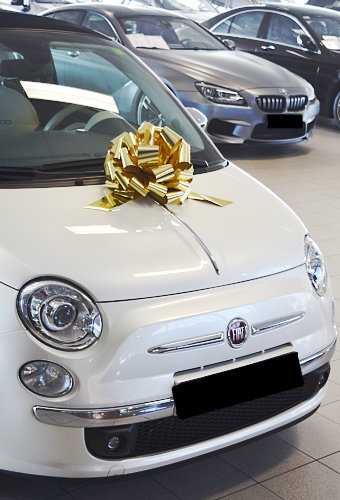 [K1290070] Autostrikken Groot Padova Metallic Goud d35+17cm Hoogte 22cm.