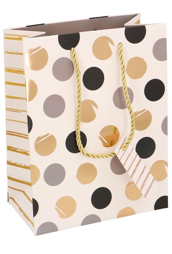 [K1110721] Kadotasjes Everyday Medium Dots Metallic 18x10x23cm 10stuks