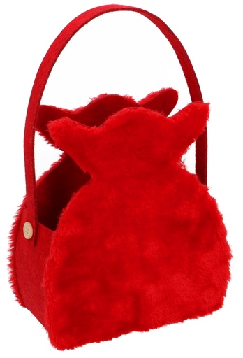 [K1220260] Geschenktasje Plush Stropzak Met Hengsel 19x9.5x29.5cm 4stuks