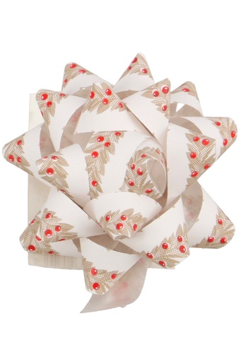 [K1370094] Kerst Mini Bows Strik Rond 50mm Kerstmis & Plakker 50stuks