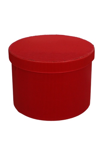 [K1272160] Geschenkdozen The Prestige Rib Box Red 25x17.5cm 1stuks