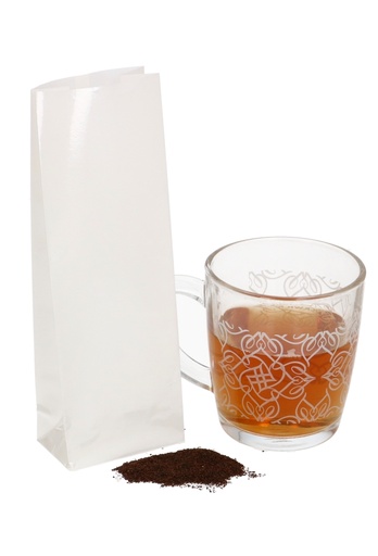 [K1070573] Theezakjes Wit Voor 100gram Thee 7+4x20.5cm 50stuks