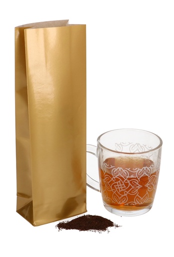 [K1071218] Theezakjes Goud Voor 250gram Thee 8x5x25.2cm 50stuks