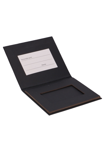 [K1272048-9ST] Luxe Klepenvelop Doosje Malmo Met Magneet Zwart Mat 11x12.5cm 9stuks
