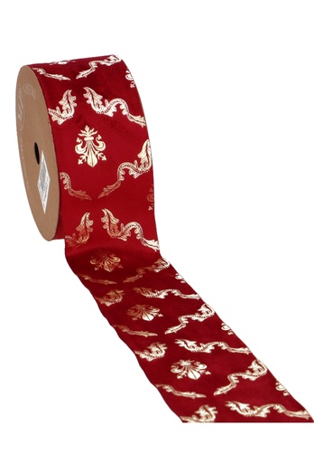 [K1390987] Luxe Kadolint Velvet Florence Bordeaux 63mm x 10meter