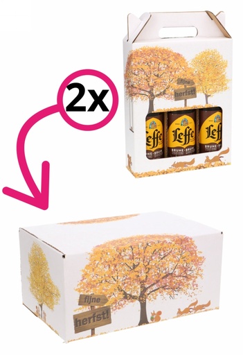 [1910161-INLAY] Bierverzenddozen Fijne Herfst 39x29x13cm 15stuks