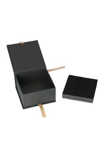 [K1271829-6ST] Sieradendoosjes Californie Zwart & Lint 9.2x9.2x5cm 6stuks