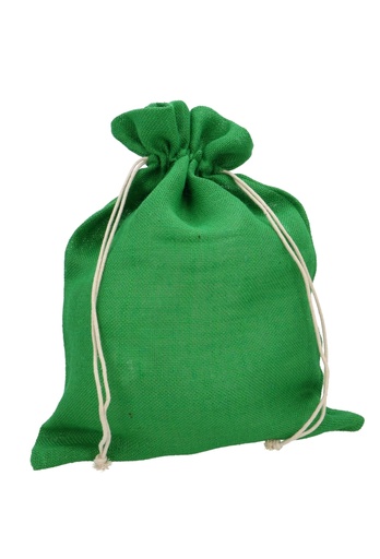 [K1330345] Kadozakjes Jute Groen 38x50cm 10stuks