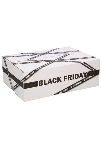 [1910163] Geschenkdozen Black Friday 39x29x13cm 15stuks