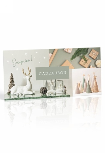 [K1020162] Kadobon + Cadeau Envelop Sensual Green Xmas Holidays 21.5x10cm 10stuks
