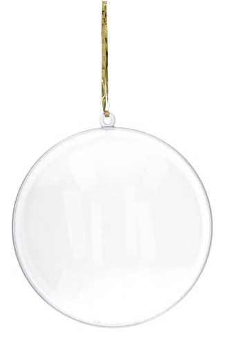 [1130081-5ST] Transparant Figuur Medaillon 11 cm 2 Delig 5Stuks