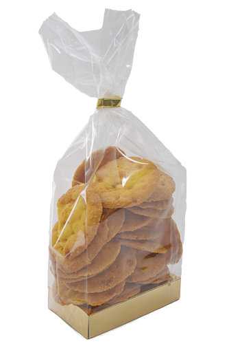 [K1360310] Gouden Bodem Voor Blokbodemzakjes 10x6x2cm 100 stuks