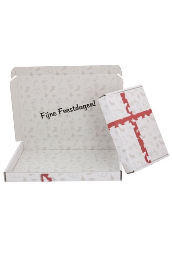 [1920012] Brievenbusdoos Fijne Feestdagen A4 31x22x2.8cm 10stuks