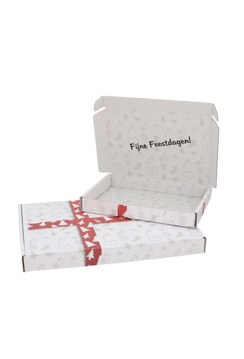 [1920013] Brievenbusdoos Fijne Feestdagen A5 22x16x2.8cm 10stuks