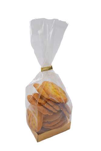 [K1360668] Gouden Bodem Voor Blokbodemzakjes 7x4x2cm 100 stuks